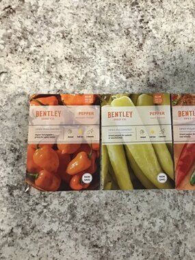 6 x Pepper lovers bundle lot Bentley Organic Seeds 2026 Non GMO